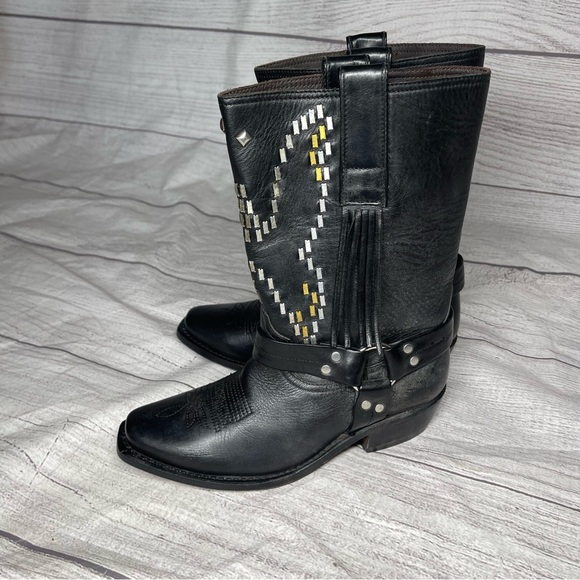 Golden Goose Deluxe Women’s 6 (36) Iron Eagle The Original Golden Moto Boots - Picture 6 of 12